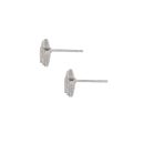 Sterling Silver Pavé Cubic Zirconia Star Stud Earrings