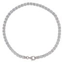 Silver Cubic Zirconia Tennis Bracelet 8" By Icesia
