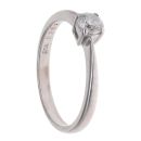 18ct White Gold Brilliant Cut 0.25ct Diamond Solitaire Ring