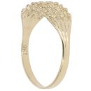 9ct Yellow Gold Five Row Keeper Ring