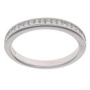 18ct White Gold 0.33ct Princess Cut Diamond Half Eternity Ring