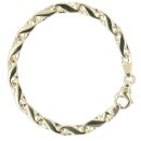 9ct Yellow Gold Fancy Bracelet 7.5"