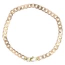 9ct Yellow Gold Curb Bracelet 8"
