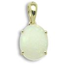 18 Carat Yellow Gold Opal Claw Set Pendant