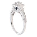 Vera Wang 18ct White Gold 0.70ct Brilliant Cut Diamond Cluster Ring