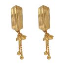 22ct Yellow Gold Fancy Patterned Drop Earrings