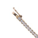 Lab Grown 9ct Yellow Gold 3.00ct Diamond Tennis Bracelet 7"