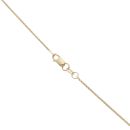 18ct Yellow Gold 0.10ct Brilliant Cut Diamond And Pink Gemstone Pendant And Chain 18"