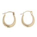 9ct Yellow Gold Mini Creole Earrings