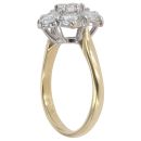 18ct Yellow Gold 2.75ct Diamond Cluster Ring