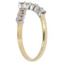 18ct Yellow Gold 0.40ct Brilliant Cut Diamond Wishbone Ring