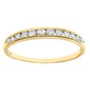 9ct Yellow Gold 0.25ct Diamond Eternity Ring