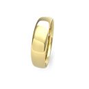 18ct Yellow Gold 5mm Slight Court Wedding Band