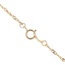 18ct Yellow Gold Cubic Zirconia Heart Pendant And Chain 22"