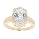 9ct Yellow Gold Cubic Zirconia Single Stone Ring