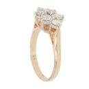 9ct Yellow Gold 1.20ct Brilliant Cut Diamond Cluster Ring