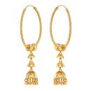 22ct Yellow Gold Hoops with Dropper