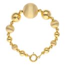 14ct Yellow Gold Graduated Bead Fancy Bracelet 8"
