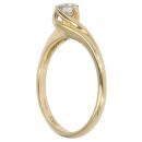 18ct Yellow Gold 0.33ct Brilliant cut Diamond Twist Solitaire Ring