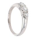 18ct White Gold 0.50ct Diamond Trilogy Ring