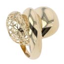 14ct Yellow Gold Patterned Swirl Ring