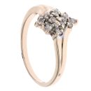 9ct Yellow Gold 0.20ct Brilliant Cut Diamond Cluster Ring