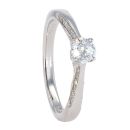 18ct White Gold 0.40cts Diamond Solitaire Ring