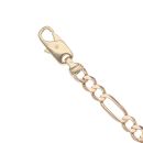 9ct Yellow Gold Figaro Bracelet 8.5"
