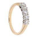 18ct Yellow Gold 0.50ct Diamond Five Stone Ring