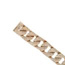 9ct Yellow Gold Textured Curb Bracelet 8"