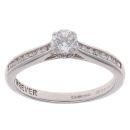 18ct White Gold 0.40ct Brilliant Cut Diamond Solitaire Ring