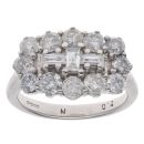 18ct White Gold 2.00ct Diamond Cluster Ring