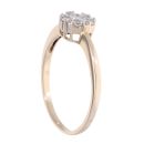 9ct Yellow Gold 0.25ct Diamond Cluster Ring