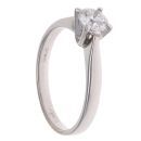 18ct White Gold 0.54ct Brilliant Cut Diamond Solitaire Ring