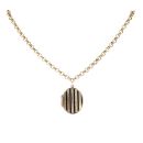 9ct Yellow Gold Locket and Belcher Chain 18"