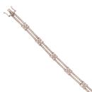 18ct White Gold 2.15ct Brilliant Cut Diamond Bracelet 6"