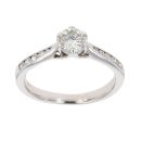 18ct White Gold 0.65ct Brilliant Cut Diamond Solitaire Ring