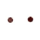 9ct Yellow Gold Garnet Stud Earrings