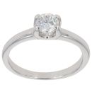 18ct White Gold 0.50ct Brilliant Cut Diamond Solitaire Ring