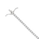 Silver Cubic Zirconia Tennis Bracelet 7.5" by Icesia