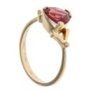 18ct Yellow Gold Single Stone Garnet Ring