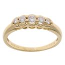18ct Yellow Gold 0.25ct Diamond Five Stone Ring
