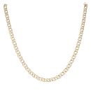 9ct Yellow Gold Double Link Curb Chain 18"