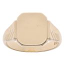 9ct Yellow Gold Patterned Signet Ring