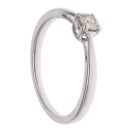 9ct White Gold 0.30ct Brilliant Cut Tinted Diamond Solitaire Ring