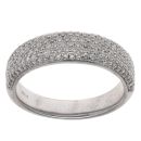 18ct White Gold 0.75ct Brilliant Cut Diamond Cluster Ring