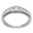 9ct White Gold Cubic Zirconia Ring