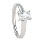 Platinum 0.76cts Tycoon Cut Diamond Solitaire Ring