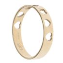 9ct Yellow Gold Heart Band Ring