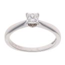 14ct White Gold 0.40ct Princess Cut Diamond Solitaire Ring
